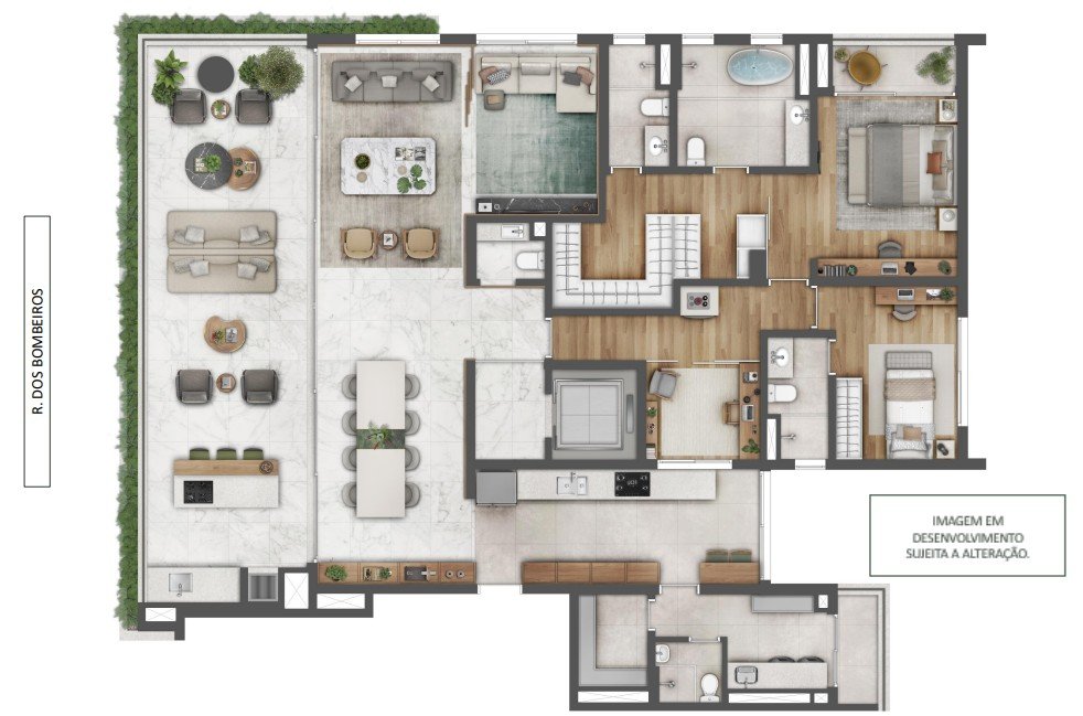 Torre B - Banho Sr. e Sra.