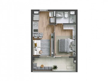 Tipo - 1 dorm