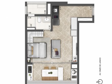 Tipo - 1 dorm